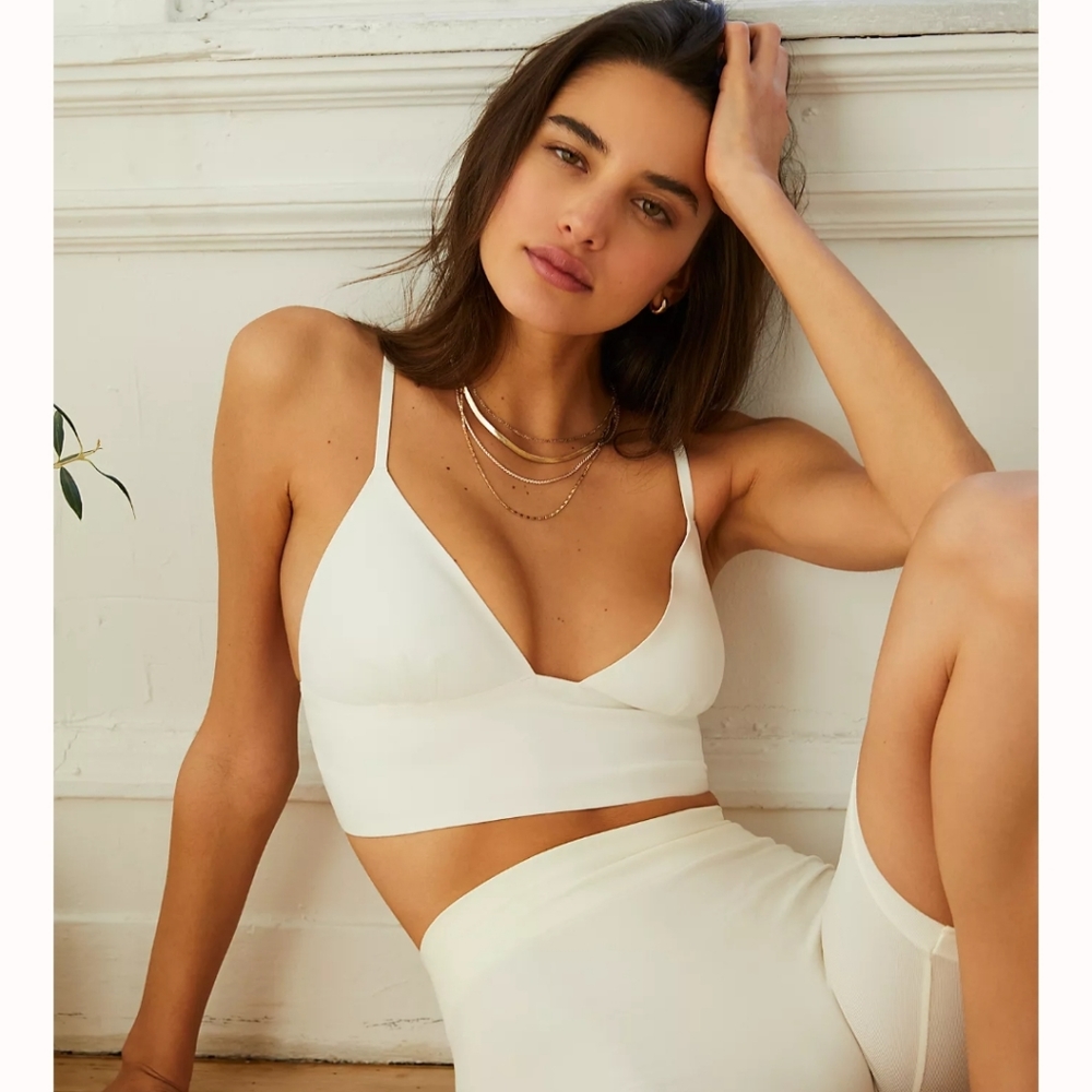 NWT! Free People Bralette - Ivory, Small